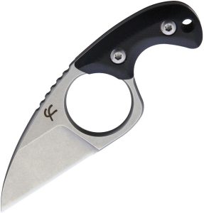 Fred Perrin Shorty Neck Knife 440C Fixed Blade Black G10