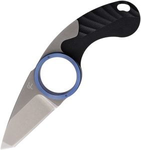 Fred Perrin La Griffe Folder Tanto 440C Blue Folding Knife