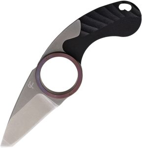 Fred Perrin La Griffe Folder Tanto 440C Folding Knife Brown