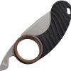 Fred Perrin La Griffe Folder Tanto 440C Folding Knife Brown