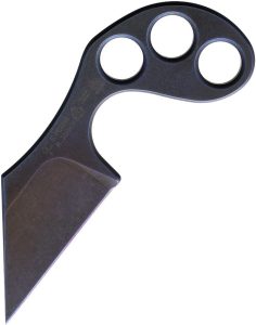 Max Knives Confusion Titanium Neck Knife Fixed Blade Black