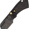 Max Knives Sepia Framelock Black N690 Folding Knife