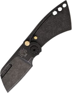 Max Knives Sepia Framelock Black N690 Folding Knife