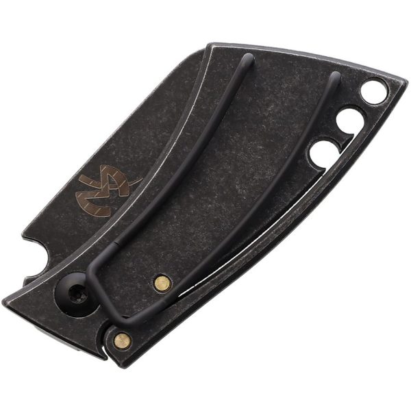 Max Knives Sepia Framelock Black N690 Folding Knife
