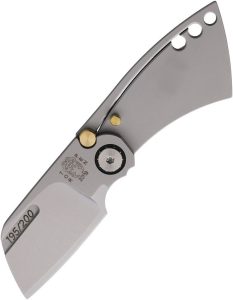 Max Knives Sepia Framelock Satin N690 Folding Knife 3.38"