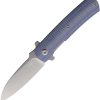 Max Knives Ulys Linerlock Blue Micarta Folding Knife CPM-20CV