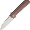 Max Knives Ulys Linerlock Brown Micarta Folding Knife CPM-20CV