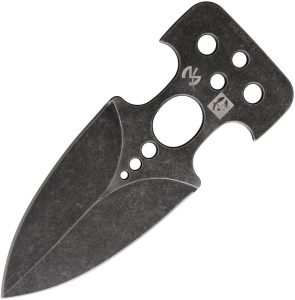 Max Knives Devil's Tongue Push Dagger Fixed Blade Black Stonewash