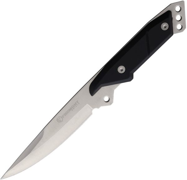 Fremont Fontenelle 4.5" Fixed Blade Knife 3Cr13 Black ABS