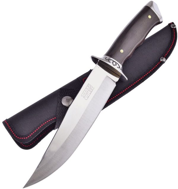 Frost Cutlery Bowie Walnut Wood Fixed Blade - 7 inch