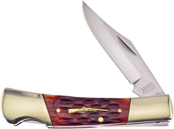 Frost Cutlery Barracuda Lockback Bone Handle