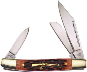 Frost Cutlery Wrangler Bone Multi-Blade Slip Joint