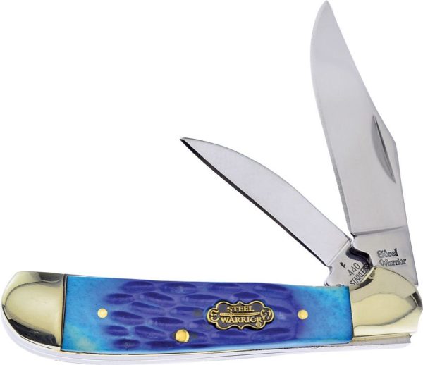 Frost Cutlery Copperhead Lockback Caribbean Blue Bone