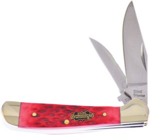 Frost Cutlery Copperhead Lockback Red Jigged Bone