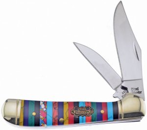 Frost Cutlery Locking Copperhead Stone Multi-Color Handle