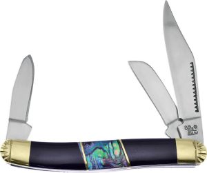 Frost Cutlery Wrangler Buffalo/Abalone - Slip-Joint Multi-Tool