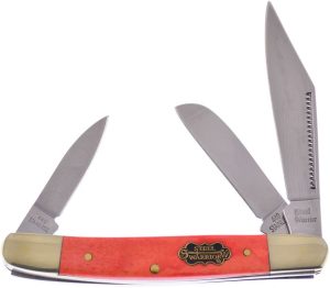 Frost Cutlery Wrangler Orange Bone Folding Knife