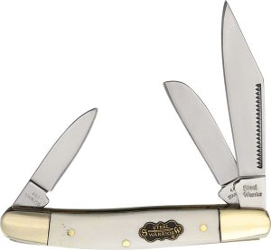 Frost Cutlery Wrangler White Bone Folding Knife