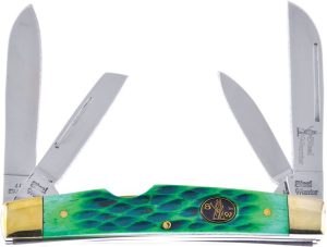 Frost Cutlery Congress Green Jigged Bone Folding Knife