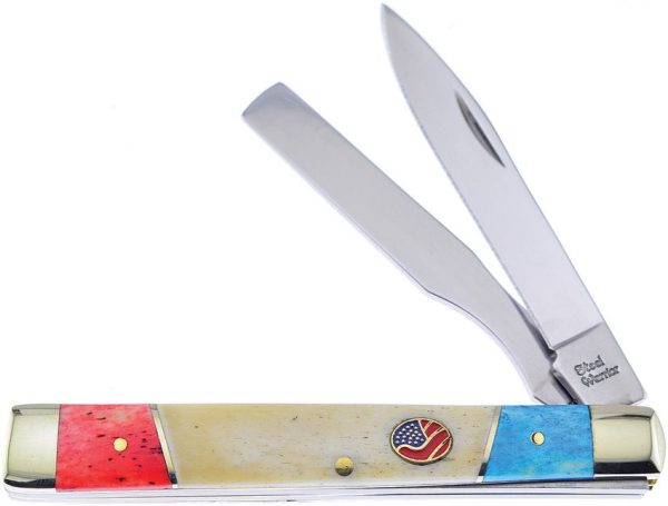Frost Cutlery Doctors Knife Red White Blue Bone