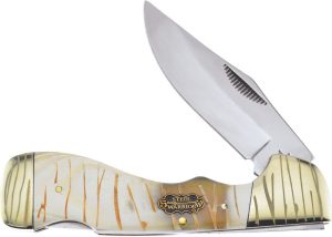 Frost Cutlery Choctaw Lockback Tiger Bone