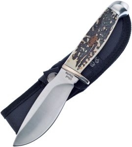 FSW601SBR.jpg Frost Cutlery Trapper Skinner Fixed Blade - Stag Handle