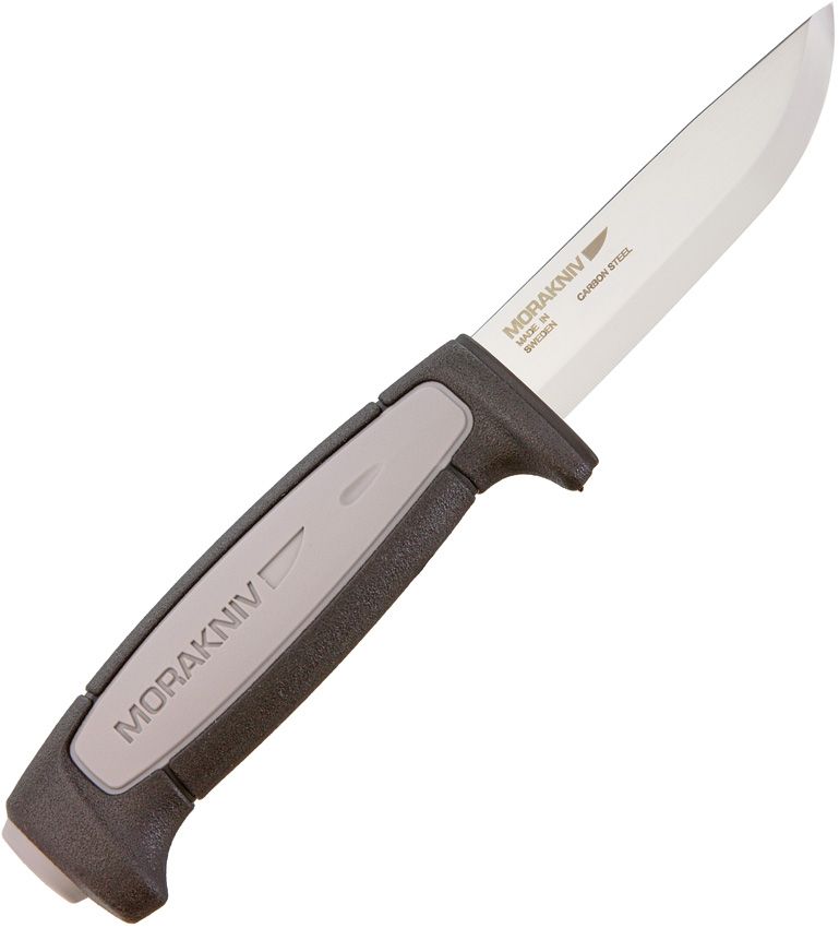 Mora 3.5" Carbon Steel Fixed Blade Knife Gray Handle with Sheath