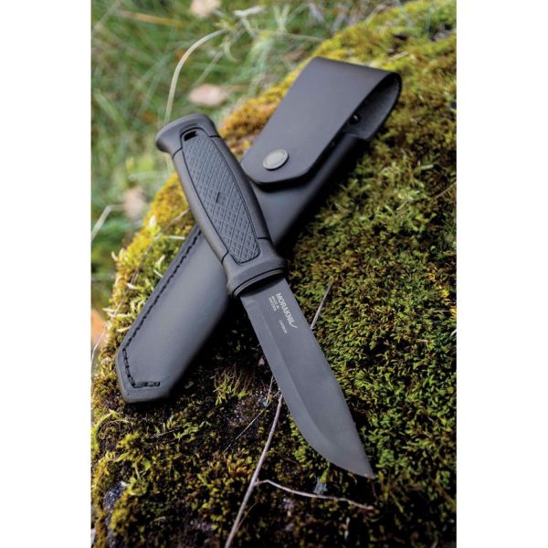 Mora Garberg Carbon Steel Fixed Blade - Black Leather Sheath
