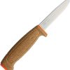 Mora Floating Knife Mirror Serrated Stainless - Orange Sheath