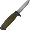 Mora Basic 511 Black/Green Carbon Steel Fixed Blade