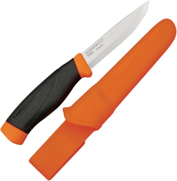 Mora Companion HD Burnt Orange Stainless Fixed Blade