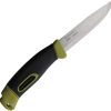 Mora Companion Spark Green Black Handle Knife