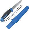 Mora Companion Spark Blue Fixed Knife - Fire Starter