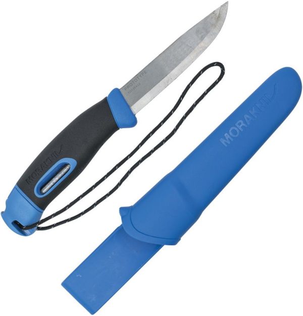 Mora Companion Spark Blue Fixed Knife - Fire Starter