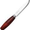 Mora Classic No 3 Red Birch Fixed Knife - Carbon Steel