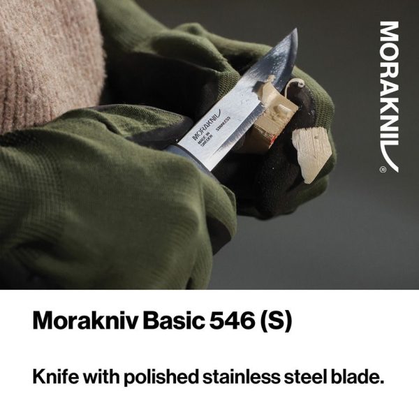 Mora Basic 546 Stainless Steel Fixed Blade Knife