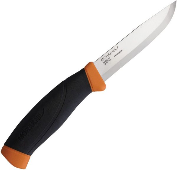 Mora Companion Burnt Orange Stainless Fixed Blade