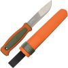 Mora Kansbol Fixed Blade - Orange Green Handle