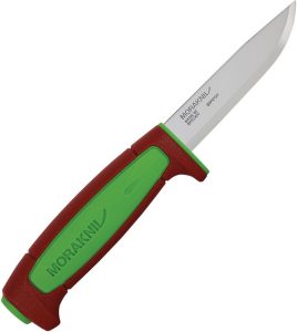 Mora Basic 511 Fixed Blade - Carbon Steel Green Red