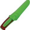 Mora Basic 511 Fixed Blade - Carbon Steel Green Red