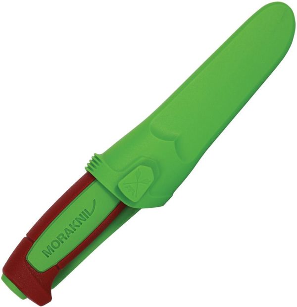 Mora Basic 511 Fixed Blade - Carbon Steel Green Red