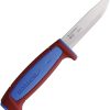 Mora Basic 511 Fixed Blade - Carbon Steel Red/Blue