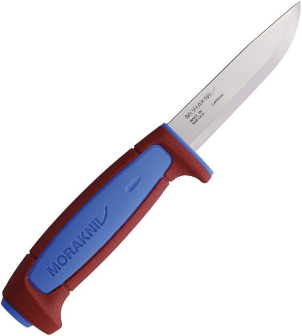 Mora Basic 511 Fixed Blade - Carbon Steel Red/Blue