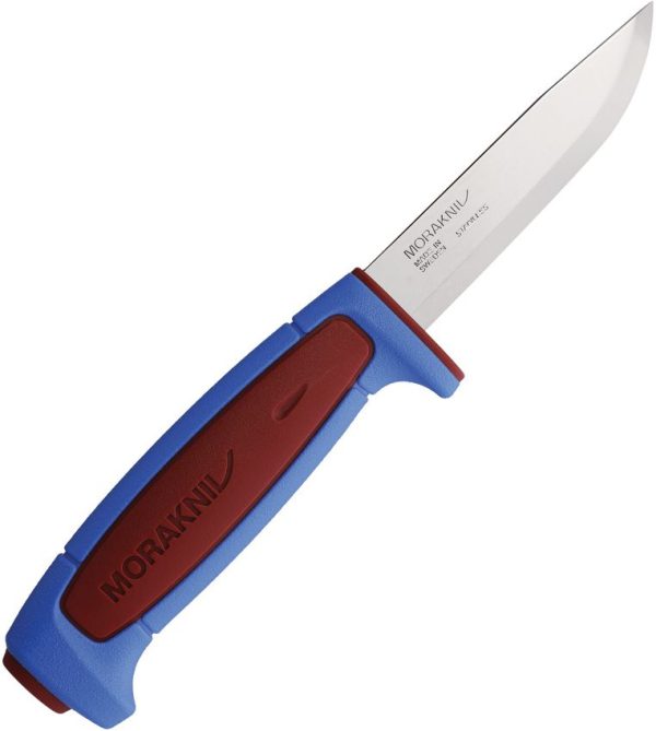 Mora Basic 546 Fixed Blade - Stainless Red/Blue