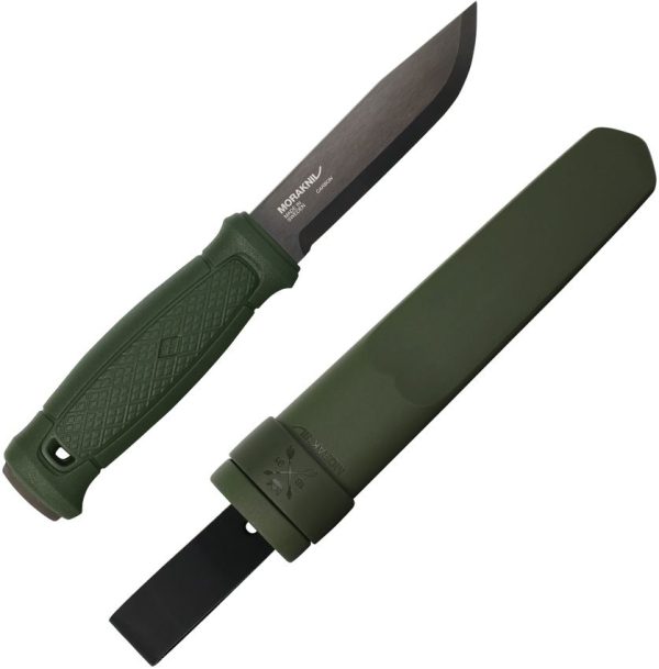 Mora Garberg Fixed Blade - DLC Carbon Steel Green