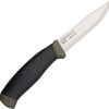 Mora Companion MG Carbon Steel Fixed Blade - OD Green