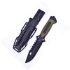 Frost Cutlery Fixed Blade Sawback Survival - Black/Green