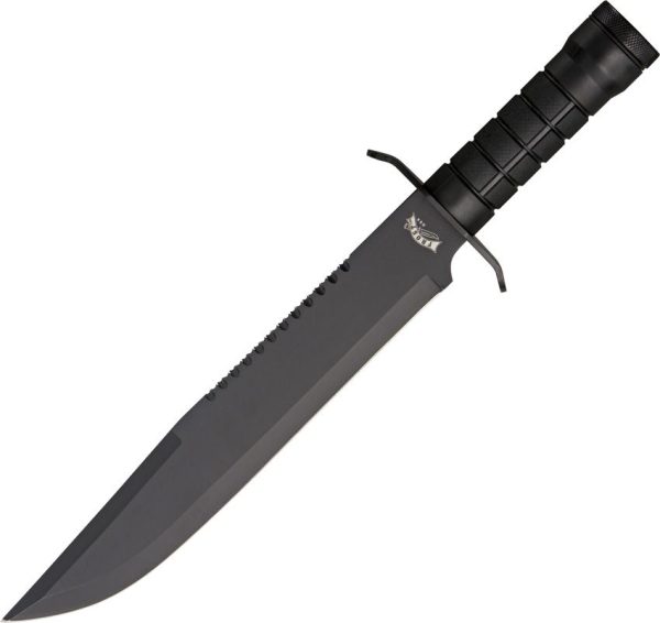 Frost Cutlery Survival Scout I Sawback Black Handle