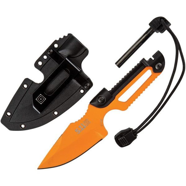5.11 Tactical EDC Ferro Neck Knife - Orange 420J2