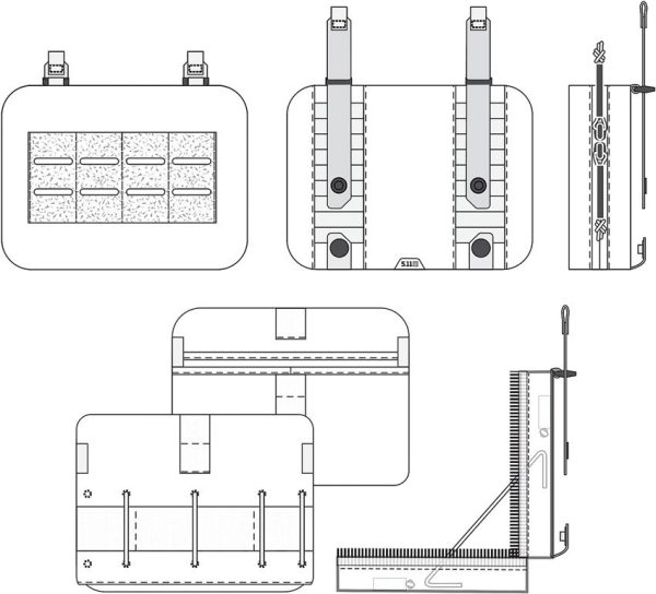 5.11 Tactical Flex Admin Pouch Large Black